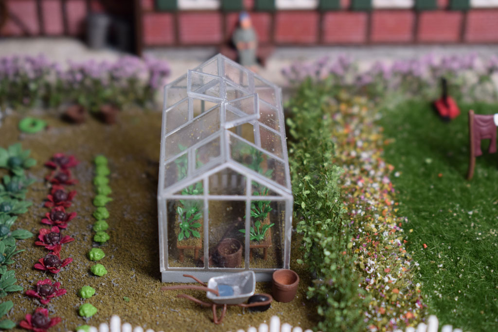 Gewächshaus im Garten