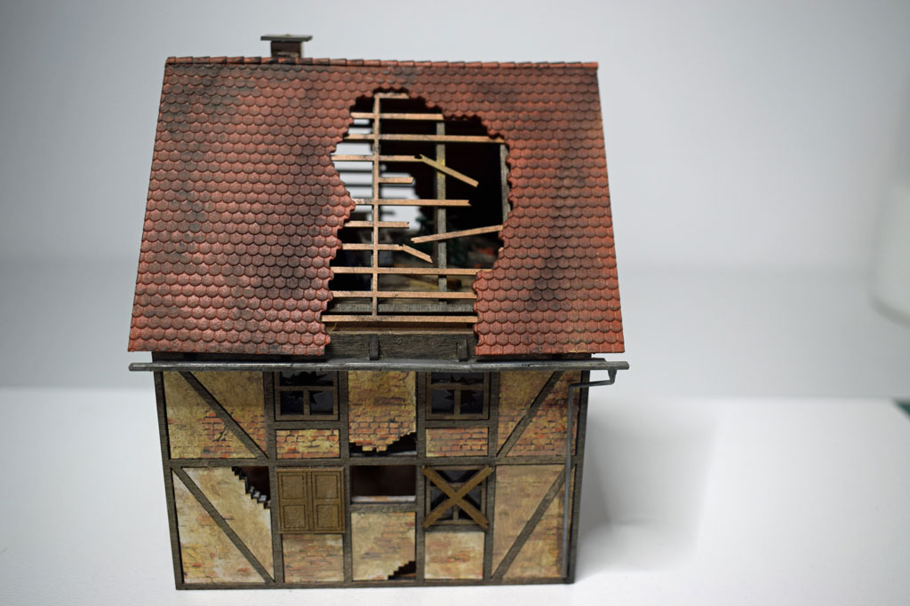 Rückansicht vom Verfallenem Haus