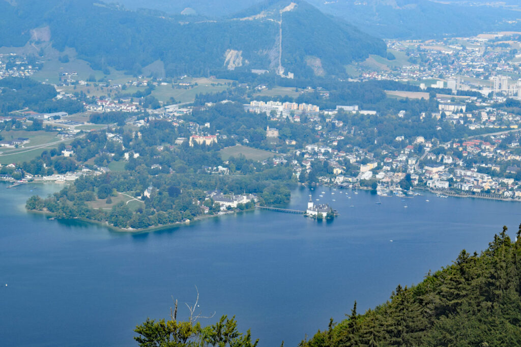 Blick auf den Traunsee und Gmunden