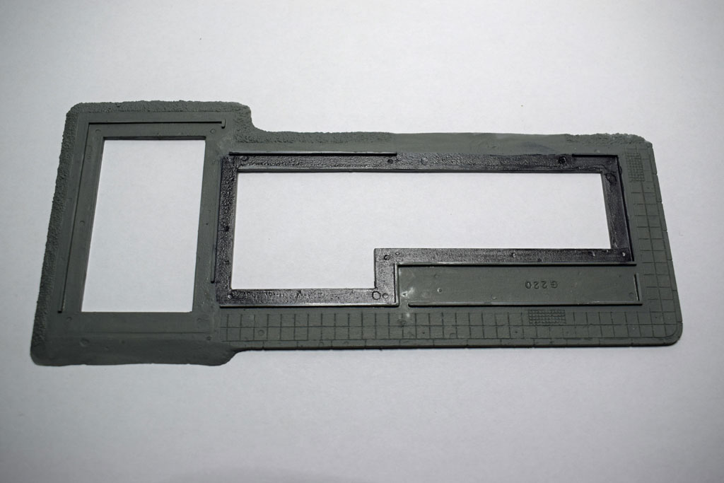 Grundplatte der Tankstelle