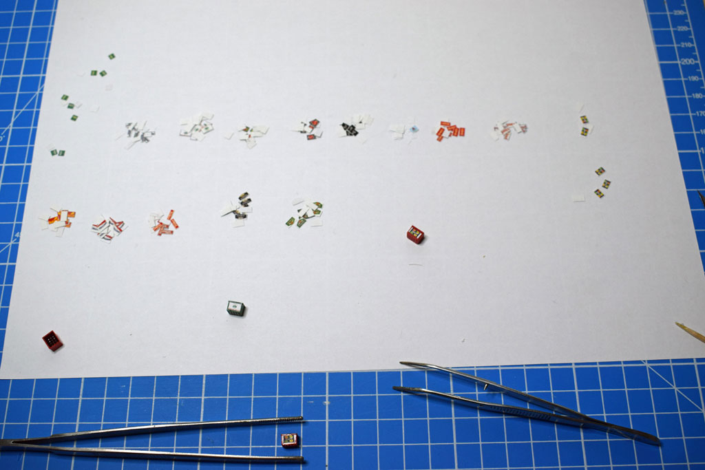 Beschriftung der Getränkekisten
diverser Marken